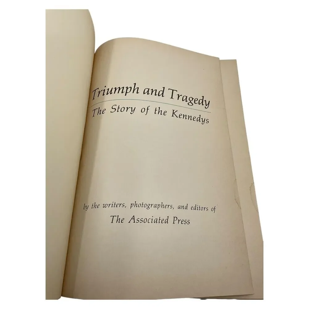 Triumph and Tragedy Kennedy Family History‎ Book 1968 Associated Press